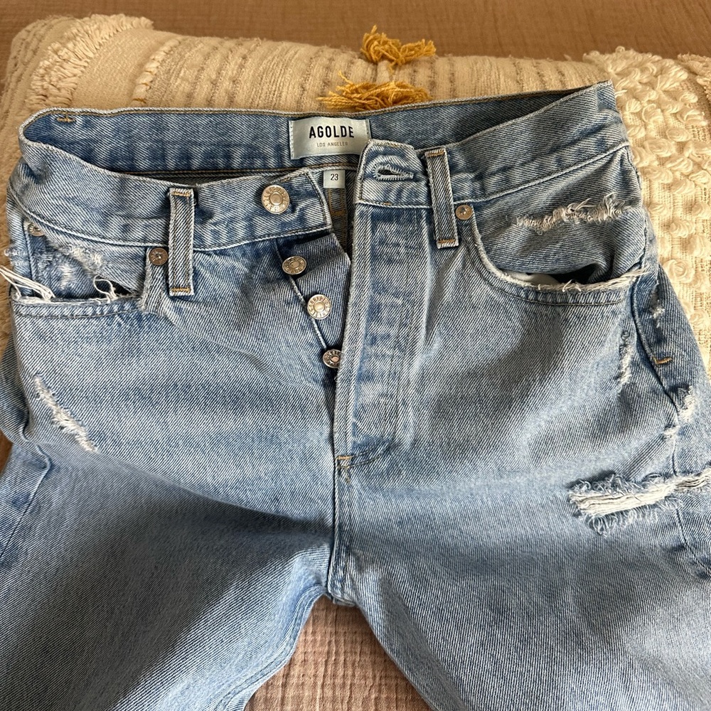 Distressed Blue Women's Jeans